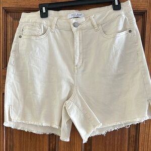 Judy Blue Women's Cream Shorts Size 1X